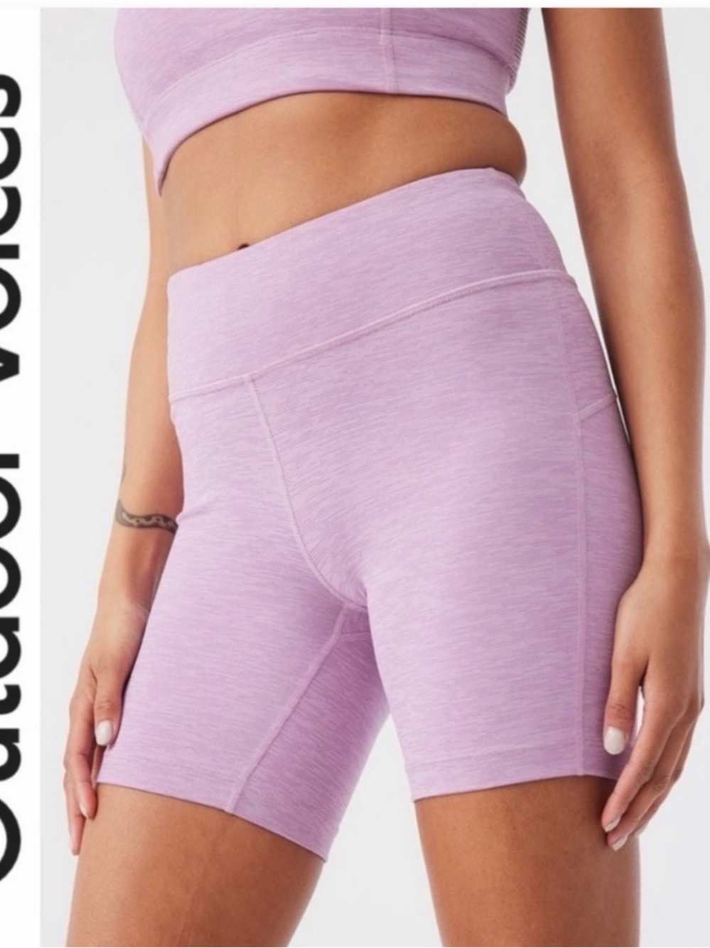 Outdoor Voices Light purple/pink biker shorts